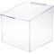 Plymor Clear Acrylic Display Case Box With Angled Top & Hinged Lid